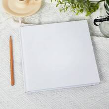个性化婚礼宾客签名册、订婚签名册、简约婚礼宾客签名册、结婚周年纪念礼物、精装相册、定制婚礼招待会纪念册、现代婚礼宾客签名册、高品质手工印刷册、白色现代婚礼登记册 - 白色 - 查看 5