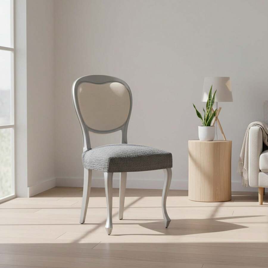 Kiva 2 Universal And Versatile Chair Covers, Various Colors Available – Easy-To-Fit Protective Chair Cover For Backrest, Seat And Arms - Grey - View 1
