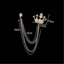 JOJELOO Trâm cài dài hình vương miện đính đá kiểu cổ điển, chống nắng, trang sức cao cấp, unisex, món quà lý tưởng cho những dịp đặc biệt. - Kiểu 1 - Xem 5