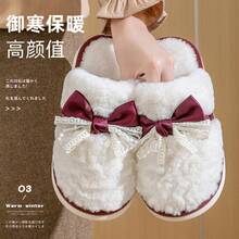 唯义秋冬静音防滑綿スリッパ、女性用室内保温防臭、外履き可能、おしゃれな毛皮スリッパ卸売 - ダークブラウン [メンズバッグ] - チェックする 7