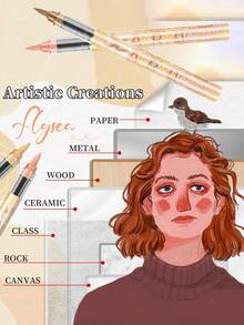 96色绘画画笔套装，丙烯马克笔（12/24/36/48支装，渐变色），绘画、涂鸦、着色，专业美术用品，返校必备，节日好礼 - 馬克筆(套裝) - 查看 9