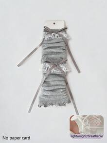 1/2/4 đôi tất giữ ấm chân nữ viền ren, tất giữ ấm bắp chân bằng lưới thoáng khí, kiểu dáng Lolita dễ thương phong cách Y2K, thích hợp cho mùa xuân và mùa hè. - Nhiều màu - Xem 18