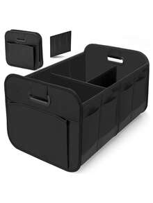 XUDA 1 pieza/2 piezas Caja de almacenamiento para baúl de coche de gran resistencia, diseño plegable con múltiples compartimentos y asa reforzada, apta para sedán, SUV y MPV, organizador de baúl - 1 PC - Ver 12