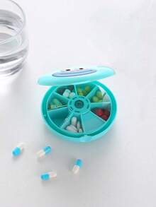 Daily Pill Box, Portable Weekly Travel Pill Storage Box, Mini Cosmetics And Jewelry Storage Box, Small Items, Portable Travel And Home Storage, Small Storage Box, Sealed Box, Portable Pill Box, Medicine Storage Box, Suitable For Carrying, Essential For Travel, Suitable For Beach Travel, Essential For Beach Travel - Multicolor - View 7