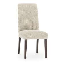 Kiva 2 Universal And Versatile Chair Covers, Various Colors Available – Easy-To-Fit Protective Chair Cover For Backrest, Seat And Arms - 奶油白 2 - 查看 3