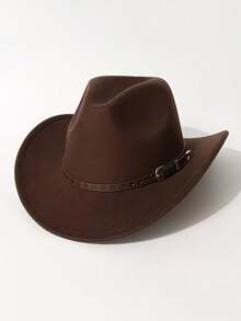 1 chiếc mũ cao bồi miền Tây cổ điển dành cho nữ - Mũ kiểu Jazz chống nắng, phù hợp cho các buổi gặp gỡ thường ngày, sự kiện theo chủ đề miền Tây, tiệc tùng, nhập vai, lễ tốt nghiệp, các chuyến đi bộ đường dài, v.v. - mũ cao bồi miền tây - Xem 2