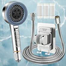 Premium Piano Key Filtered Shower System - 4-Function High Pressure Handheld Showerhead With Soft Water Filter Cartridge - Easy Installation, Bathroom Upgrade, Suitable For Soft Water And Skin Care - Shower Set - View 13