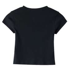 Nike 2026夏季新款女士休闲户外运动无袖T恤，简约日常AS W NSW RIB TGHT SS TEE HV4995-010 - 黑色 - 查看 2