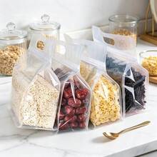 20/10/5 Bolsas con cierre hermético octagonal reutilizables, contenedores de almacenamiento de alimentos autoportantes transparentes adecuados para aperitivos, té, setas, diseño de visibilidad clara, sello duradero, bolsas de almacenamiento reutilizables - Multicolor - Ver 7