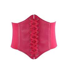 1pc Round Buckle Waist Belt, Suitable For Party, Holiday, And Everyday Use - Black - View 18