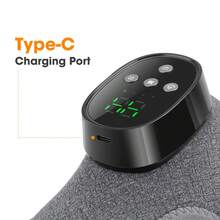 Hailicare Máy mát xa chân rung nén nóng cầm tay, máy mát xa mắt cá chân không dây sạc USB, 4 mức nhiệt (40-45-50-55℃), hệ thống điều khiển nhiệt độ NTC, 4 chế độ rung, quà tặng Ngày của Mẹ. - Xám - Xem 11
