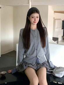Women Tops - Grey - View 4