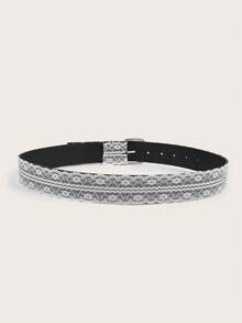 1pc Fashion Versatile Lace Belt, Women's Dress Jeans Accessory Belt, Suitable For Autumn And Halloween - Multicolor - View 4