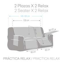Kiva 2x2 Padded And Reversible Recliner Chair Cover, Various Colors Available - Adjustable Recliner Chair Protector, Sofa Cover, Extra Comfort And Elegant Design - Grey Norway - View 6