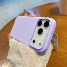 液態矽膠 3 層全包覆軟橡膠手機殼，適用於 iPhone 17 Pro 17 Pro Max 17，清新夏季配色，防震保護殼附防刮微纖維內襯，相容 iPhone 13 11 16 Pro Max 15 14 Plus 12 Mini XS Max 7 8 Plus - 紫丁香色 - 查看 6
