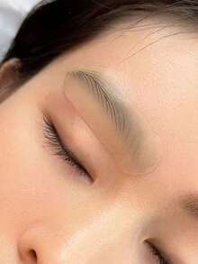 10/20/30/50 Pcs Silicone Eyebrow Practice Stickers - Semi-Permanent Makeup Simulated Skin, Natural Eyebrow Training Stickers, Beginner Eyebrow Design Conversion Template - Multicolor - View 9