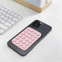 1 pieza Funda de teléfono con ventosa de silicona de doble cara, Soporte de teléfono con ventosa, Soporte de teléfono pegajoso Octobuddy, Adecuado para teléfonos, carteras, mini carteras y estuches de tarjetas de mujeres - Ver 5