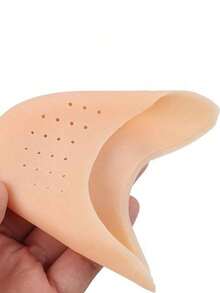 1/2 Pairs Silicone Toe Protectors, Soft Breathable Anti-Friction Forefoot Pads, Adjustable Size Suitable For High Heels And Ballet Shoes - / - 查看 3