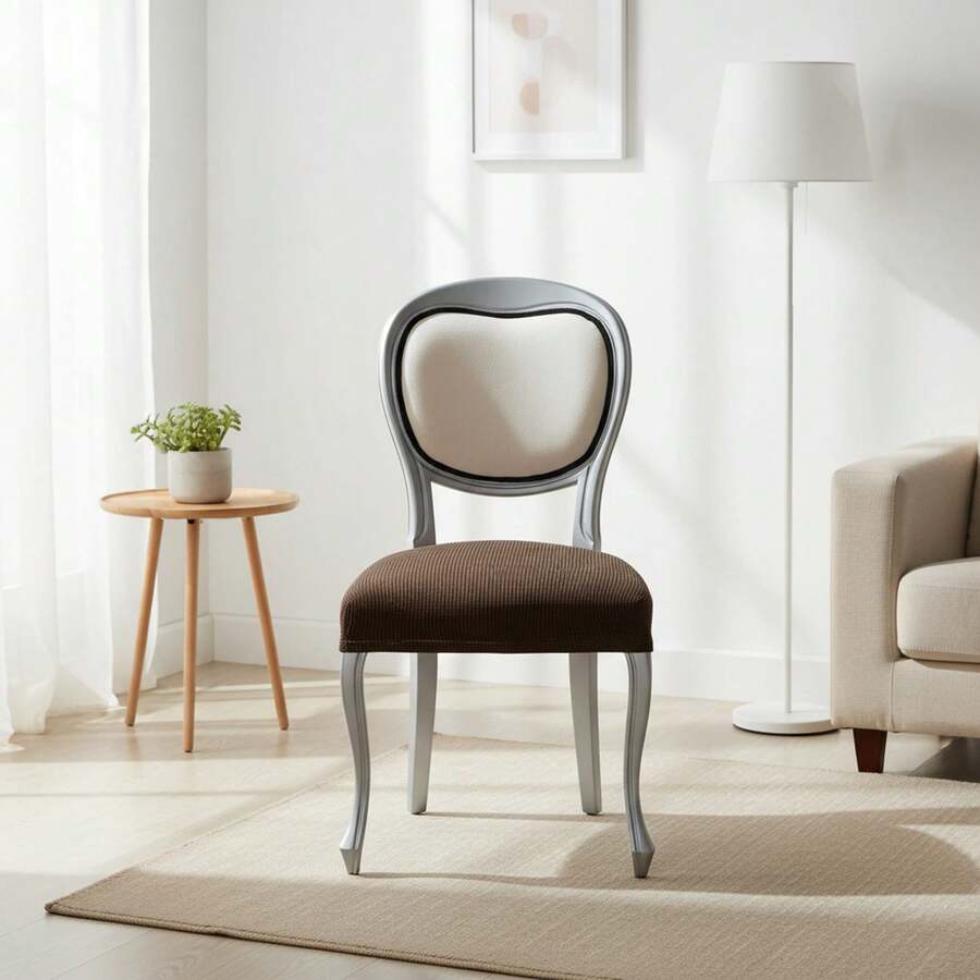 Kiva 2 Universal And Versatile Chair Covers, Various Colors Available – Easy-To-Fit Protective Chair Cover For Backrest, Seat And Arms - Marrón 2 - View 1