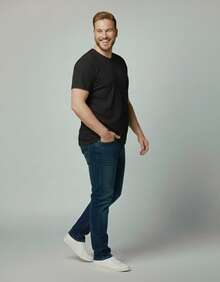 Kit 04 Men's Plus Size T-Shirt Basic Plain Cotton Round Neck Fafenix - màu đen - Xem 3