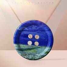 5pcs Round Buttons With Artistic Oil Painting Patterns, Suitable For Mixing Color Resin, Sewing On Jackets, Suits, Plush Toys, Handicrafts And DIY Creative Projects - 5pcs - View 32