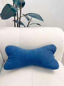1 chiếc gối tựa lưng hình xương, đệm hỗ trợ eo văn phòng, gối kê đầu gối khi ngủ trưa/đọc sách. - Màu xanh lam - Xem 13
