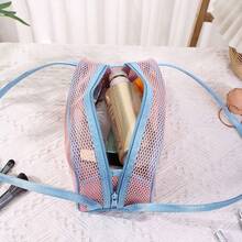 旅行化妆包带提手大容量化妆包收纳袋 - 彩色 - 查看 7