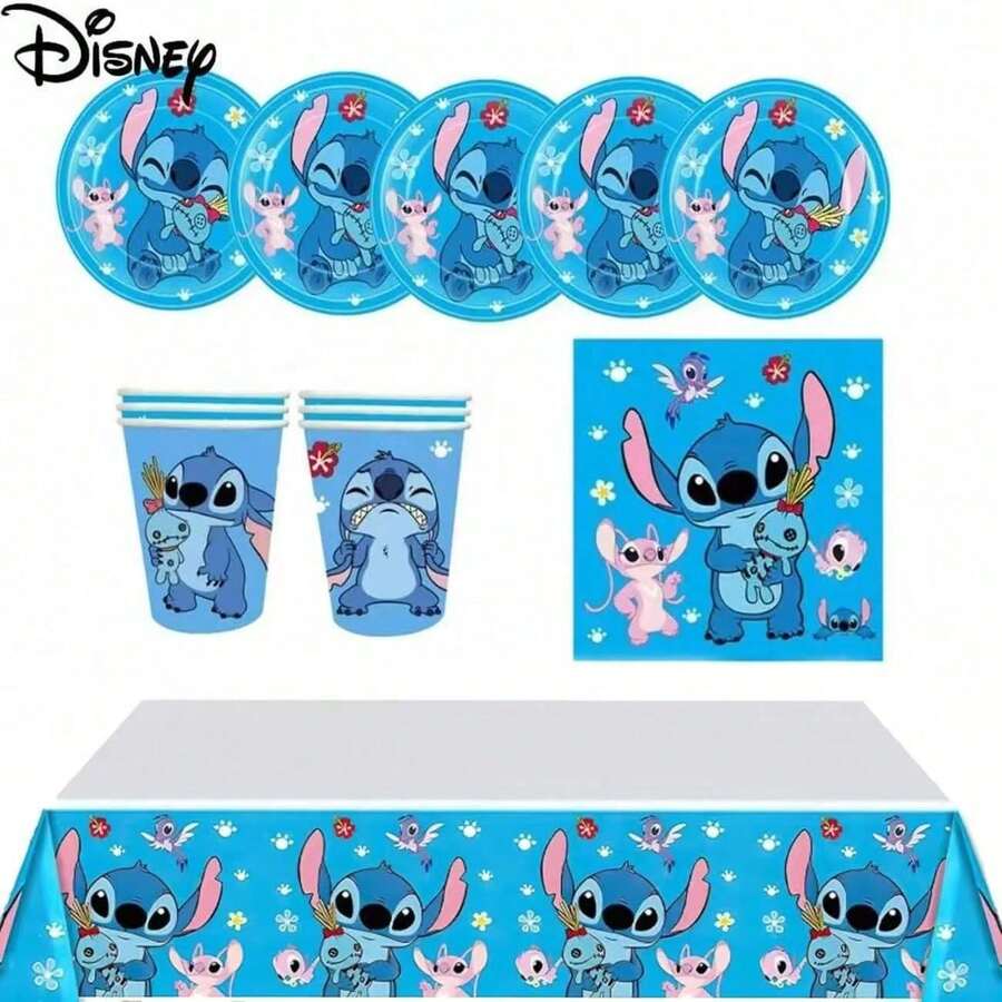 Mesuca Disposable Party Tableware Set, Disposable Picnic Tableware Set, Wedding Birthday Party Supplies Set, Suitable For Parties, Birthdays, Weddings, Animal Theme Celebrations, Back To School Season And Christmas Parties - Multicolor - View 1