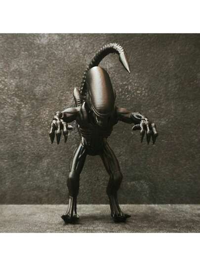 外星人模型摆件，显示器顶部装饰，创意桌面摆件，适用于游戏室办公桌，PVC材质，可收藏，办公桌配件，办公用品，办公配件