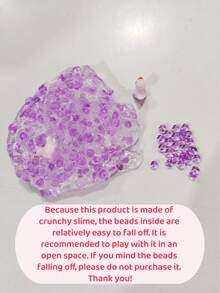 120毫升透明粉色珠子史莱姆，香味可爱小鸭史莱姆，蓬松珠子史莱姆，带小鸭吊坠的炫彩水晶史莱姆套装 - 扁平珠子黄色小鸭，完美压缩弹性，不粘手，水晶史莱姆礼品，儿童和青少年减压史莱姆DIY玩具，理想的复活节礼物和派对礼品 - 彩色 - 查看 12