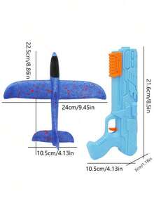 1pc Foam Airplane Launcher, Outdoor Interactive Catapult Glider - Multicolor - View 8