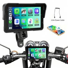 Wireless Carplay And Android Integration For Motorcycles, Featuring A 5-Inch HD Touchscreen Equipped With Navigation, Wireless, And Pressure Detection, Without Battery - 1pc - View 5