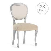 Kiva 2 Universal And Versatile Chair Covers, Various Colors Available – Easy-To-Fit Protective Chair Cover For Backrest, Seat And Arms - Cream White 2 - View 9