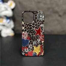 1 funda de teléfono con diseño personalizado de estrella de leopardo IMD, compatible con 16 ProMax, 15/14 Plus, 13, 12, 11. Funda protectora única para teléfono, impermeable, a prueba de golpes, resistente a caídas y a arañazos. Accesorios navideños. Regalos de fundas para teléfonos de otoño para hombres, fundas para teléfonos de Año Nuevo, fundas para teléfonos de Navidad, fundas para teléfonos de Navidad, fundas para teléfonos 14, fundas para teléfonos lindas, regalos 17, funda para Pro Max 17, fundas para Pro Max 17 Rilakkuma, funda para 17 Pro Max, 14 fundas, funda para teléfono móvil de anime, un excelente regalo para amigos, regalos para mujeres, funda para 17 Pro, decoración navideña, funda para teléfono móvil de Navidad, funda para teléfono móvil de Papá Noel. - Color 1 - Ver 6