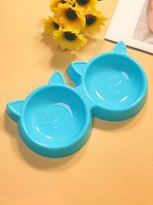 1pc Pet Bowl, Dual-Use Food & Water Bowl, Lightweight And Convenient, Affordable, Looks Thin But High Value And Practical - Multicolor - View 6