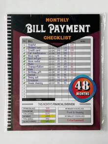 A New Journey Of 48 Months Of Financial Planning! This Bill Payment And Budget Tracking Program Includes A Monthly Financial Organizer Notebook To Help You Clearly Record Your Household Expenditure List. From Income To Expenses, It Provides A Comprehensive Overview, Carefully Made With High-Quality Paper Materials, And All-English Content, Providing You With Up To 48 Months Of Professional Financial Planning Support, Making Family Financial Planning Easy And Efficient.Flat Binding, No Spiral Coil, Easy To StoreSuitable For Home Financial Management And Gift Giving - 彩色 - 查看 9
