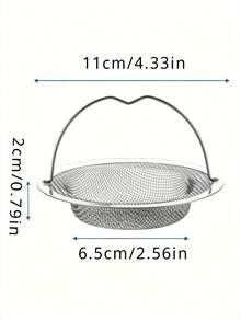 Passoire d'évier en acier inoxydable - Drain et filtre de cuisine, drain et filtre - Avec poignée antidérapante - Filtre de drain de cuisine et de salle de bain haut de gamme - Retient les cheveux, bloque les aliments et les débris - Couvercle de drain en maille durable résistant à la rouille - multicolore - Voir 8
