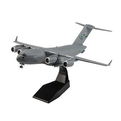 Modelo de avión de transporte C-17 Globemaster III de EE. UU. a escala 1:200 de aleación - Coleccionable de aeronaves militares para coleccionistas profesionales