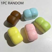 1 pieza Juguete Suave de Pan de Chocolate Colorido y Pastel, Juguete Antiestrés de Rebote Lento, Regalo Creativo - Multicolor - Ver 7