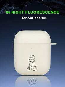 Thiết kế hình vẽ đường nét tinh tế của chú chó Cocker Spaniel, hộp đựng tai nghe có thể tháo rời phát sáng trong bóng tối, bề mặt mờ, chất lượng cao, dành cho Apple 4/3/1/2/Pro/Pro 2/Pro 3. Sản phẩm độc đáo, thiết kế chất lượng. - Xem 13