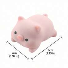 Heo con dễ thương, đàn hồi chậm, có thể co giãn và nén được, thiết kế hoạt hình, kiểu dáng đáng yêu và ấm cúng, giúp giảm căng thẳng và lo âu, thích hợp làm quà tặng sinh nhật, đồ chơi để bàn văn phòng và đồ chơi giảm stress. - NNL41 - Xem 7