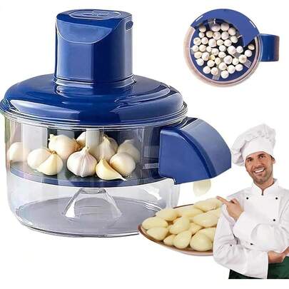 Descascador Elétrico Bivolt Automático para Uvas, Tomates e Alho, Facilita Preparo de Alimentos