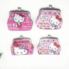 SANRIO 1 pieza Monedero mini lindo de Hello Kitty, con un diseño compacto y adorable con decoración de personaje de gato de dibujos animados, un artículo esencial diario exquisito con un estilo súper lindo - Multicolor - View 3