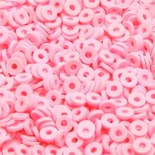 6mm Mixed Color And Size Polymer Clay Beads 50g/100g/200g/300g/Pack - DIY Jewelry Making Kit For Bracelets, Earrings And Necklaces - Craft Gift Set With Girl Accessories - Vibrant Pink, Purple, Blue, Yellow, Green, Etc. For Beaded Bracelet Making | Vivid Bead Colors | Organized Bead Display For Jewelry Making - Multicolor - View 2