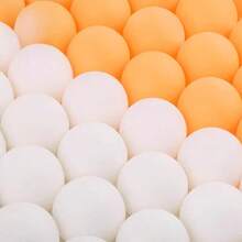 5/10/20/50pcs 40mm Matte Yellow & White Durable PP Material Rust-Proof Table Tennis Balls, Suitable For Adult Practice And Recreation - Multicolor - View 7