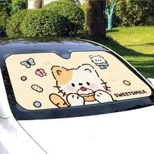 1 tấm che nắng kính chắn gió ô tô hình động vật hoạt hình mùa hè, bảo vệ nội thất xe. - A - Xem 2