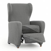 Kiva Universal And Versatile Recliner Chair Cover, Various Colors Available – Easy-To-Fit Protective Chair Cover For Backrest, Seat And Arms - 灰尤利西斯 - 查看 9