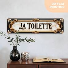 4x16 Inch Vintage Intricate English Letter Metal Wall Decor, Suitable For Bar, Office - Classic Wall Hanging Decoration With Pre-Drilled Holes, Can Be Placed On Desk Or Hung, Holiday Gift (Halloween/Christmas), 2D Flat Design - A - View 5