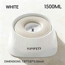 Bát nước nổi cho thú cưng, máng nước treo trong suốt dành cho chó. - 1500ml - Xem 2