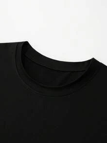 GRDR Tank Top Pria Kasual Musim Panas Tanpa Lengan Leher Bulat - Hitam - View 8